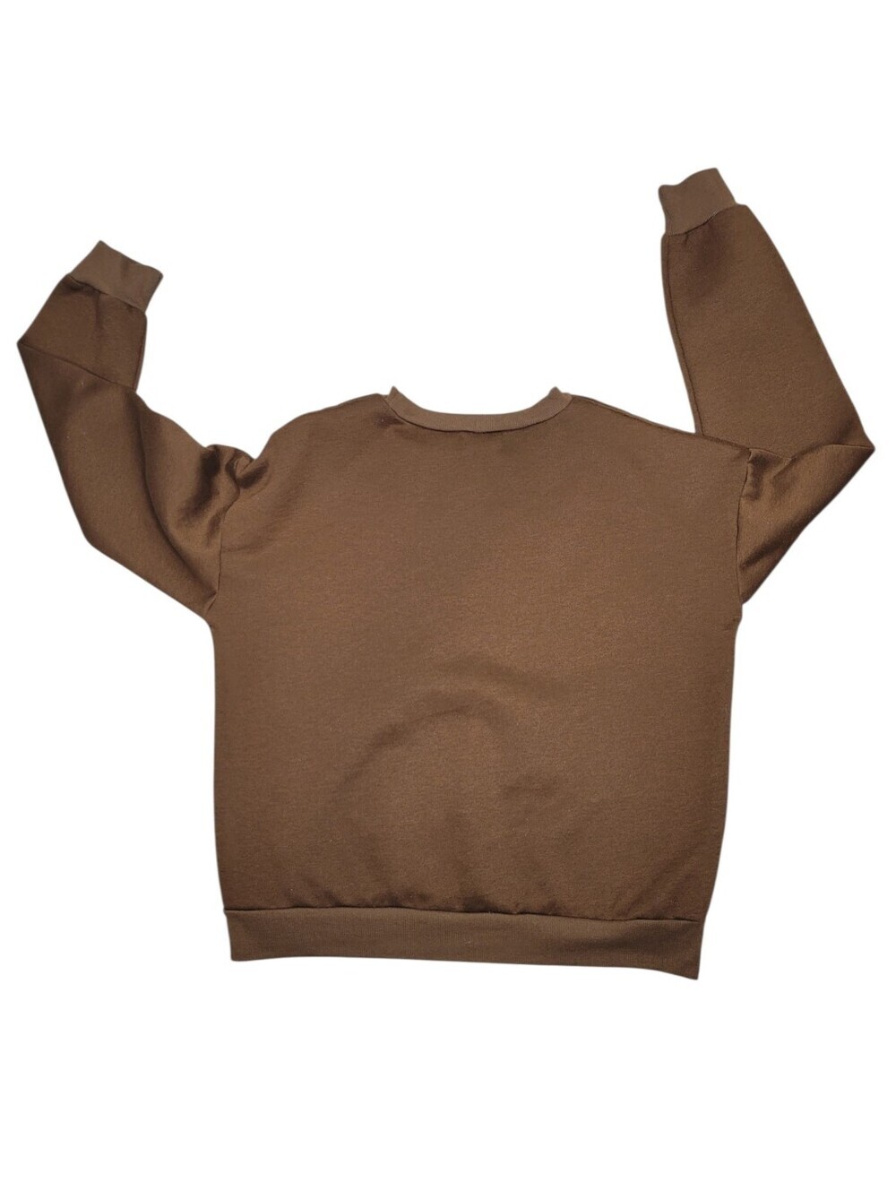 Y2K Brown & White Mushroom Graphic Sweatshirt Top Size: Large - Picture 3 of 6